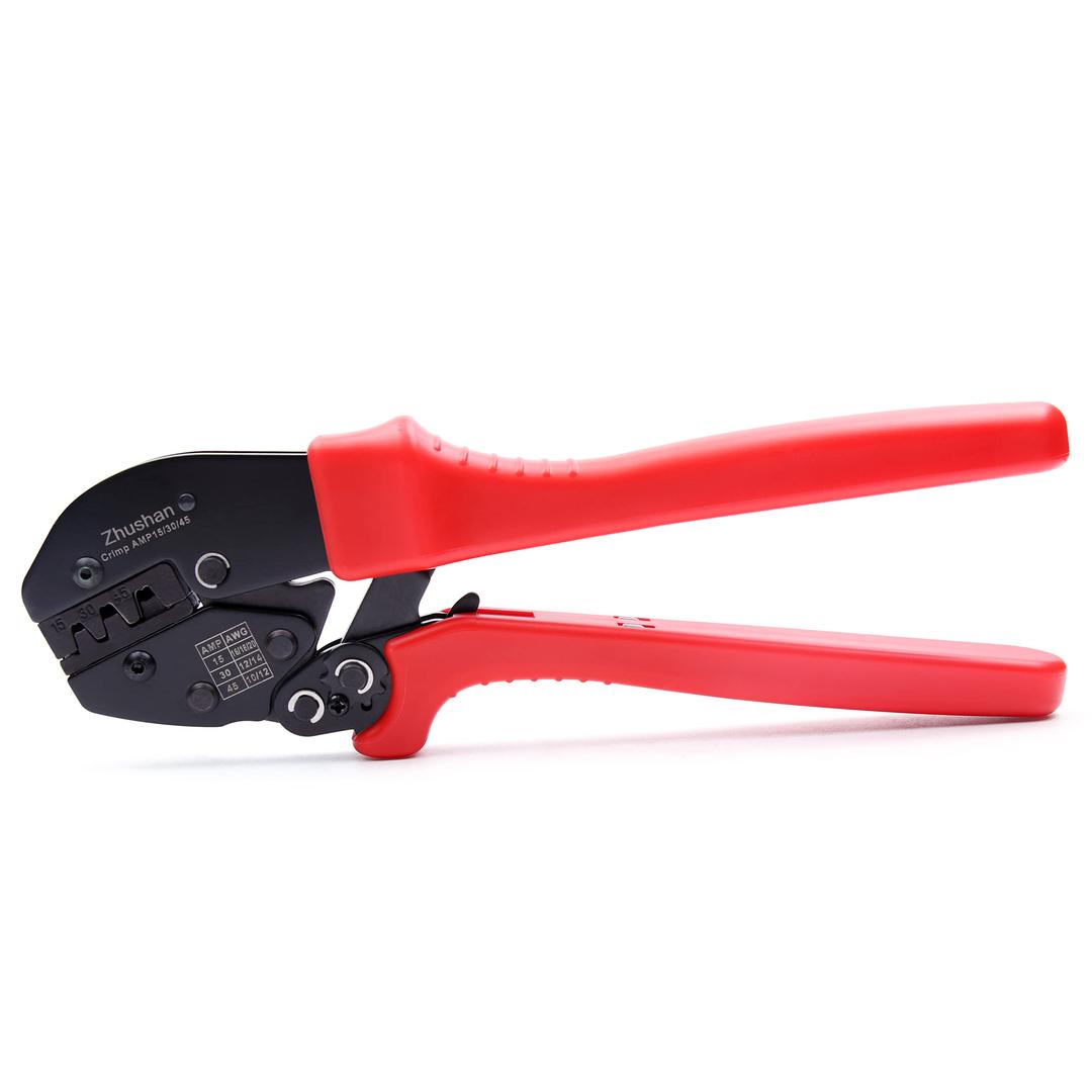 ZhushanPowerpole Crimper , Powerpole Crimping Tool for 15/30/45 Amp Power Connectors and Battery Modular Terminals Connectors