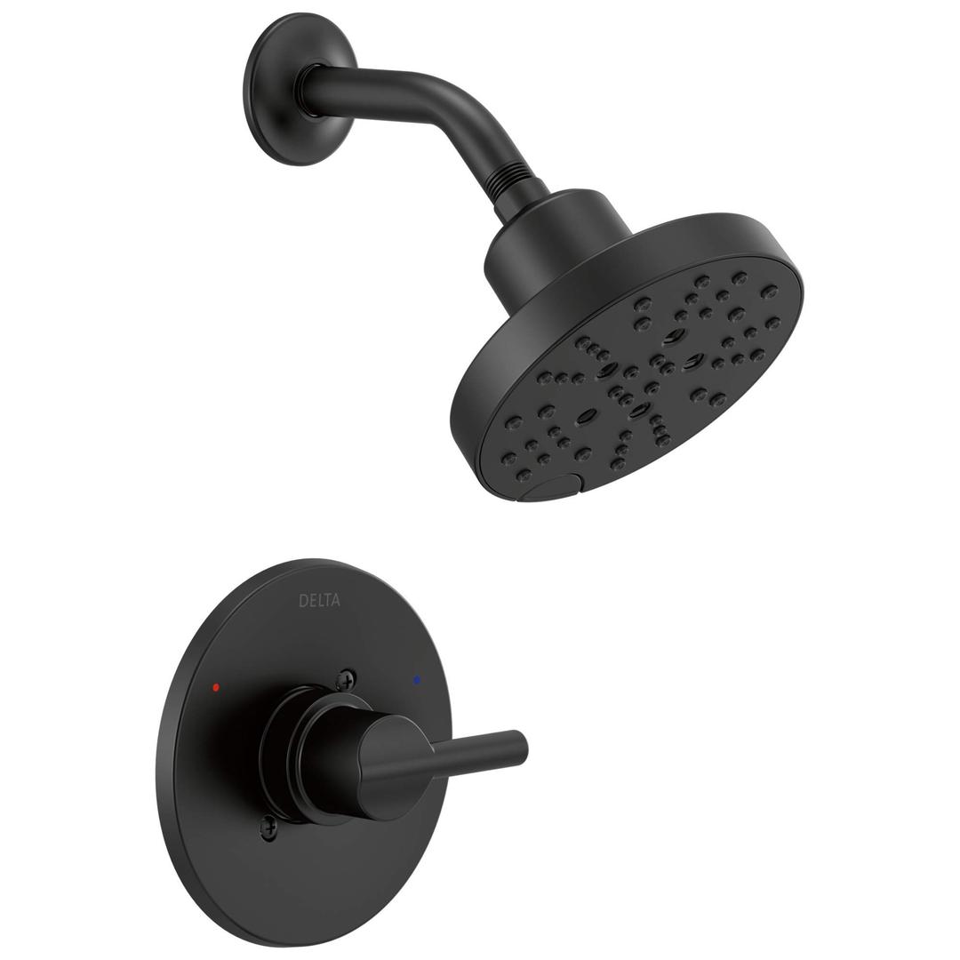 Delta142749-BL Nicoli Tub Shower, Matte Black