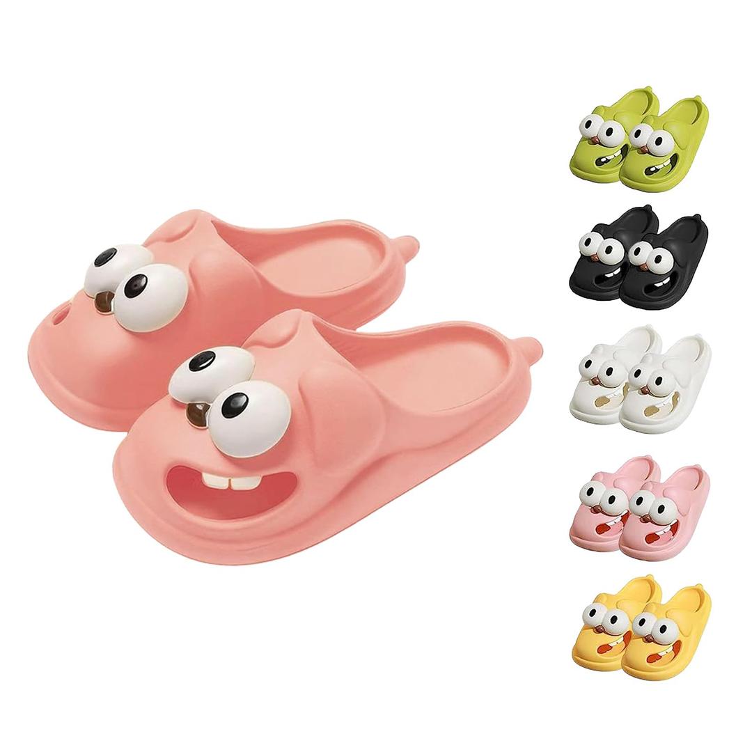 GenericTongue Kiss Slippers, Big Eye Dog Slipper - Women's Cartoon Dog Slippers, Cute Funny 3d Big Eye Dog Fun Cartoon Package Head Eva Slippers