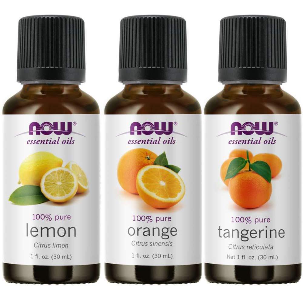 NOW Foods3-Pack Variety of Now Essential Oils Citrus Blend - Orange, Tangerine, Lemon