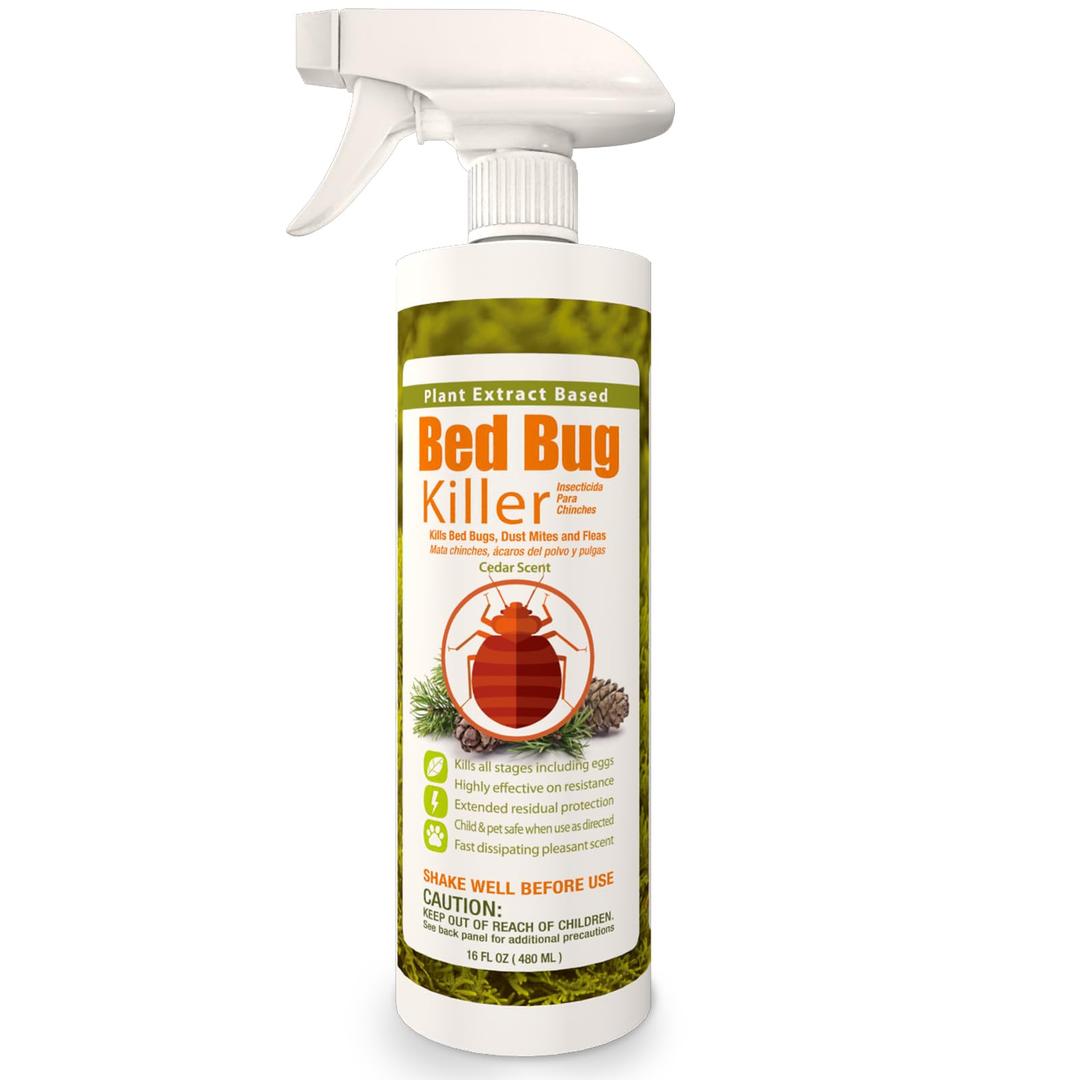 EcoVenger Bed Bug Killer (480ML) 100% Kill Efficacy−Kills All Stages on Contact-14 Day Residual Protection− Eco-Friendly & Non-Toxic Child & Pet Friendly