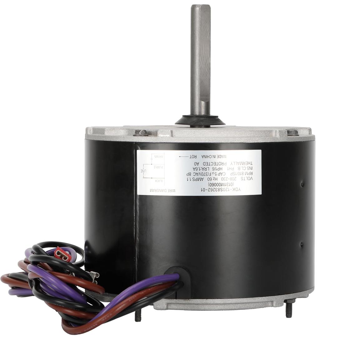 0131M00060SP, 0131M00060SP Fan Motor Replaces Goodman 0131M00060SP, 1/6HP, 1Speed, 208-230V, YDK-120S83262-01 Zongshan Broad-Ocean, a Genuine OEM Repair Part