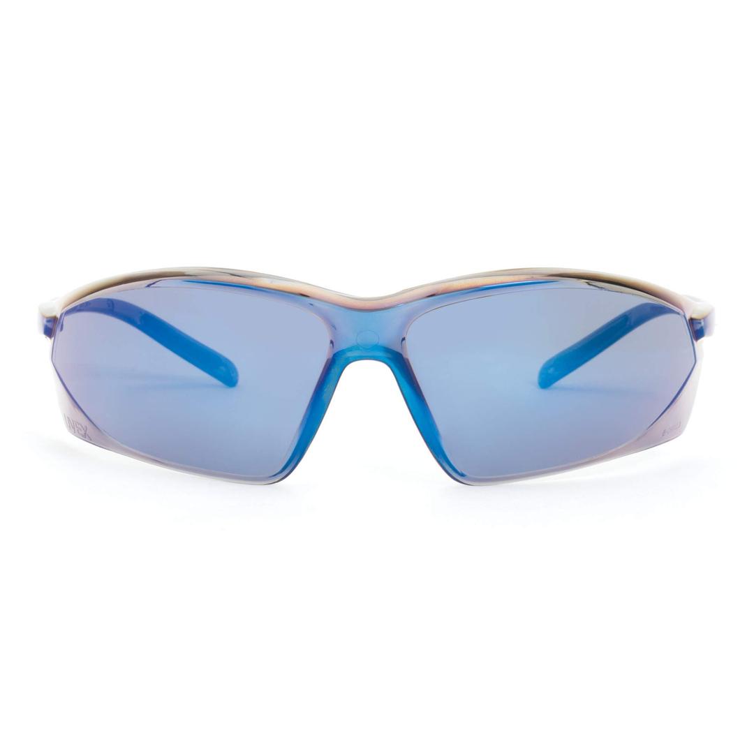 Honeywell A700 Series Lightweight Scratch-Resistant Tinted Safety Glasses, Blue Mirror Lens (RWS-51035)