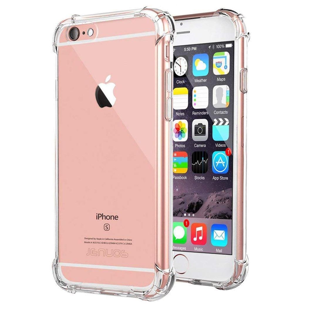 Iphone 6 Plus / 6S Plus Case Cover Protective Shock Absorption Bumper Soft Transparent Case For Iphone 6 Plus / 6S Plus By Nice.Store.Uae (Clear)