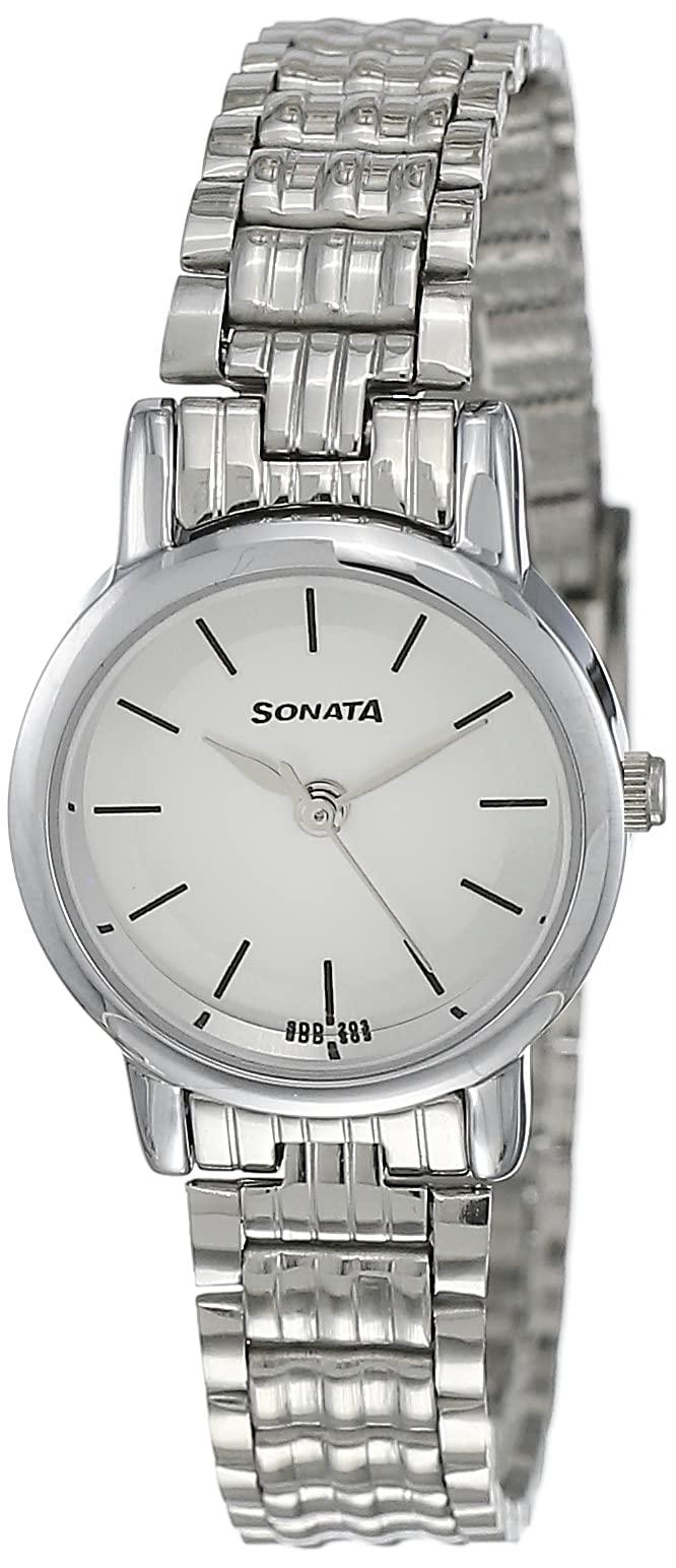 SonataCasual Analog White Dial Women's Watch NM8976SM01W/NN8976SM01W/NP8976SM01W