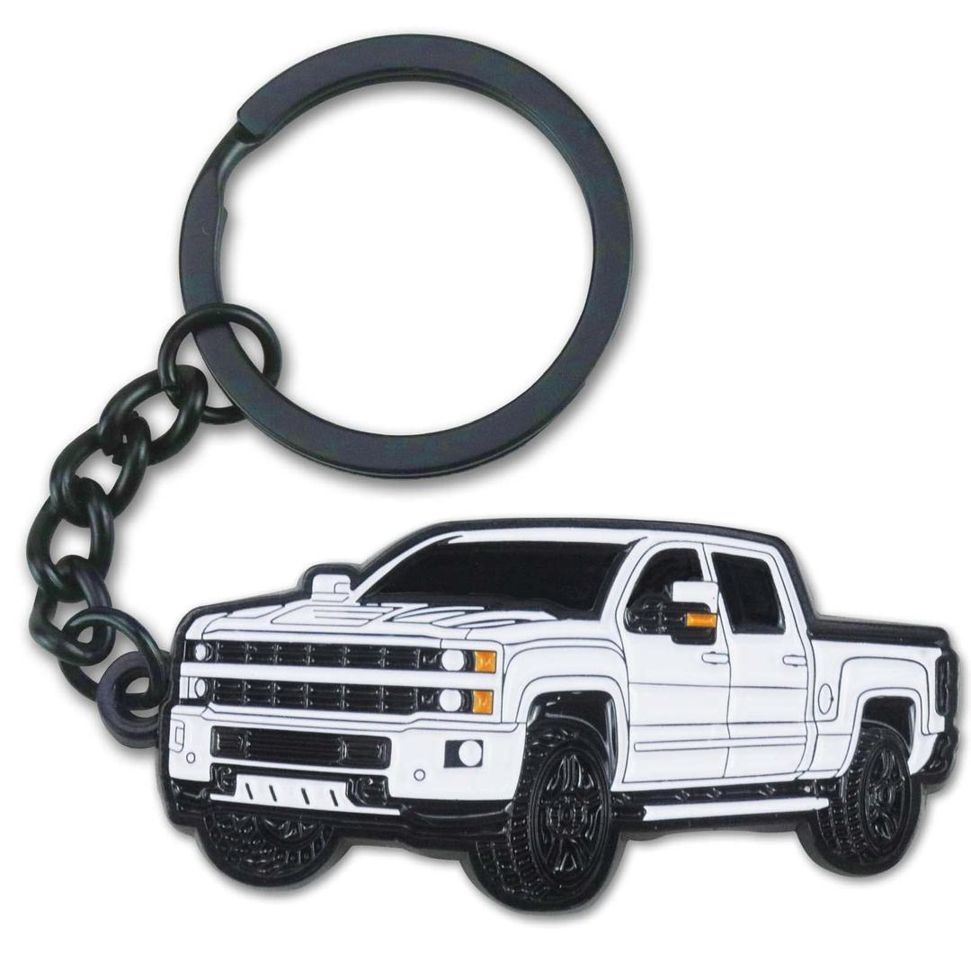 For Chevy Silverado Keychain，For Chevy Silverado Accessories 2015-2022 Toy Truck，metal Keychain