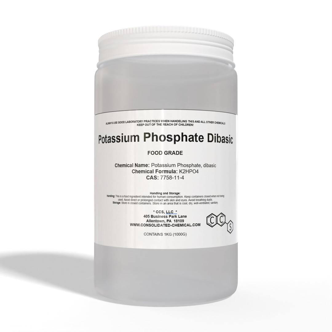 Potassium Phosphate, Dibasic Food Grade (1000 Grams)