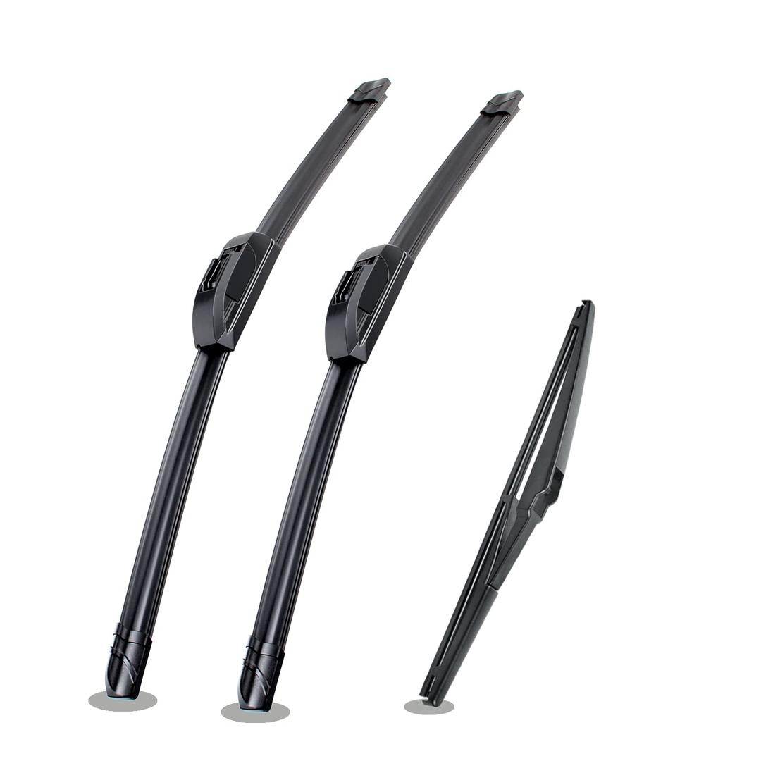 Replacement for Mitsubishi Outlander 2003-2006 Silent Wipers -FAPIUO Front and Rear Windshield Wipers 22"/19"+14" Full Blade Set (3 Pack)