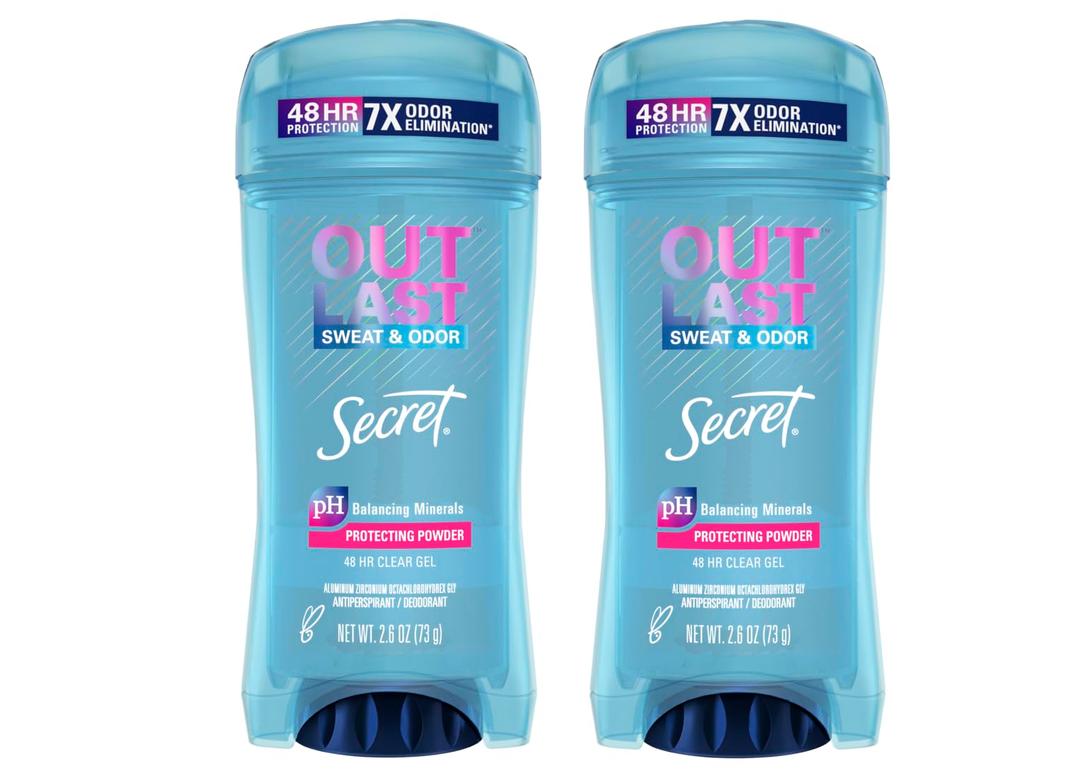 Secret Anti-Perspirant Clear Gel, Fights, 2.6 Ounce (Pack of 2)