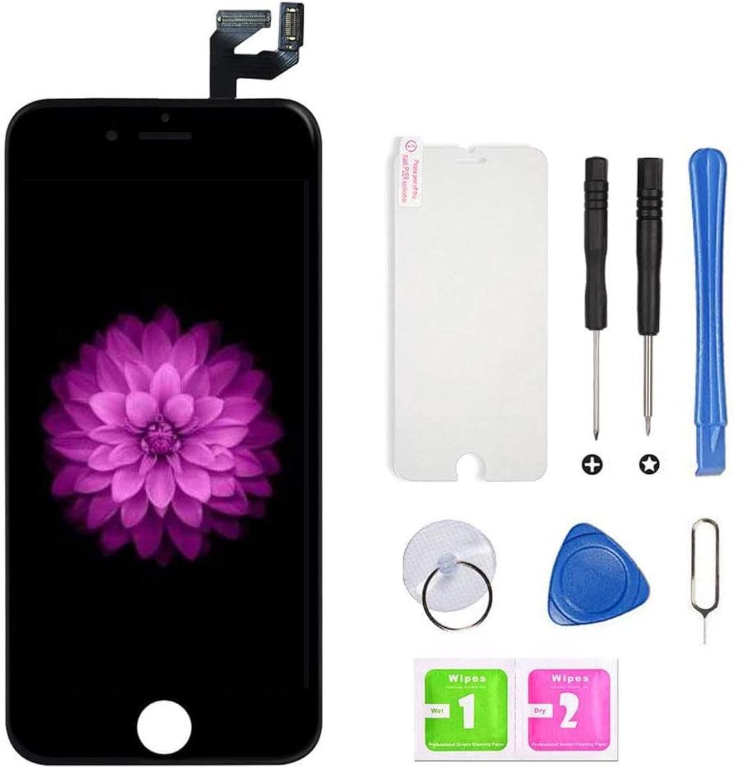 iPhone 6s Screen Replacement Black, LCD Display & Touch Screen Digitizer Frame Assembly with Repair Tools