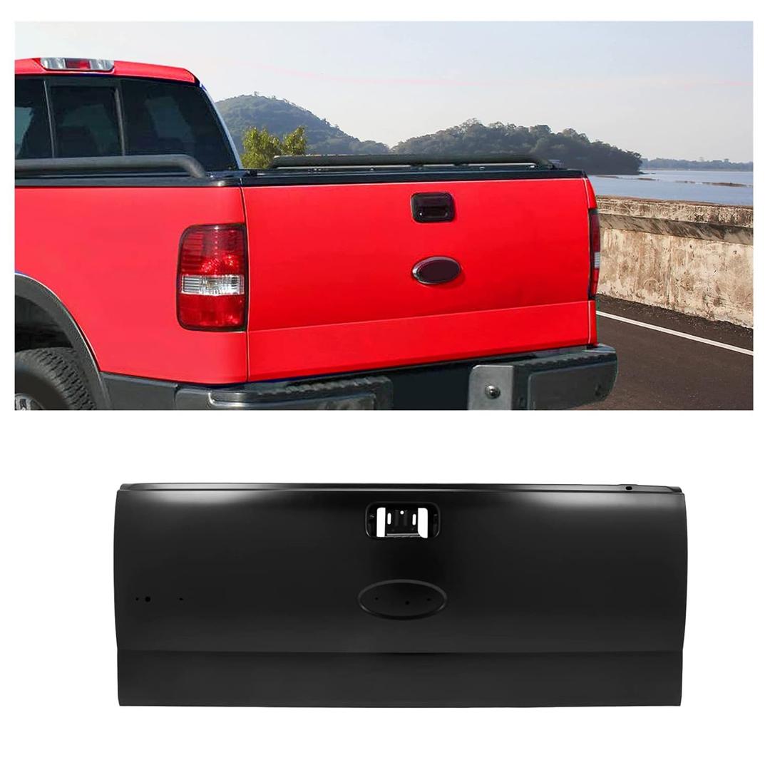 KUAFU Rear Tailgate Compatible with 2004-2008 Ford F150 2006-2008 Lincoln Mark LT Replacement for FO1900120 FO1901102 Tail Gate Shell Steel Primered Black