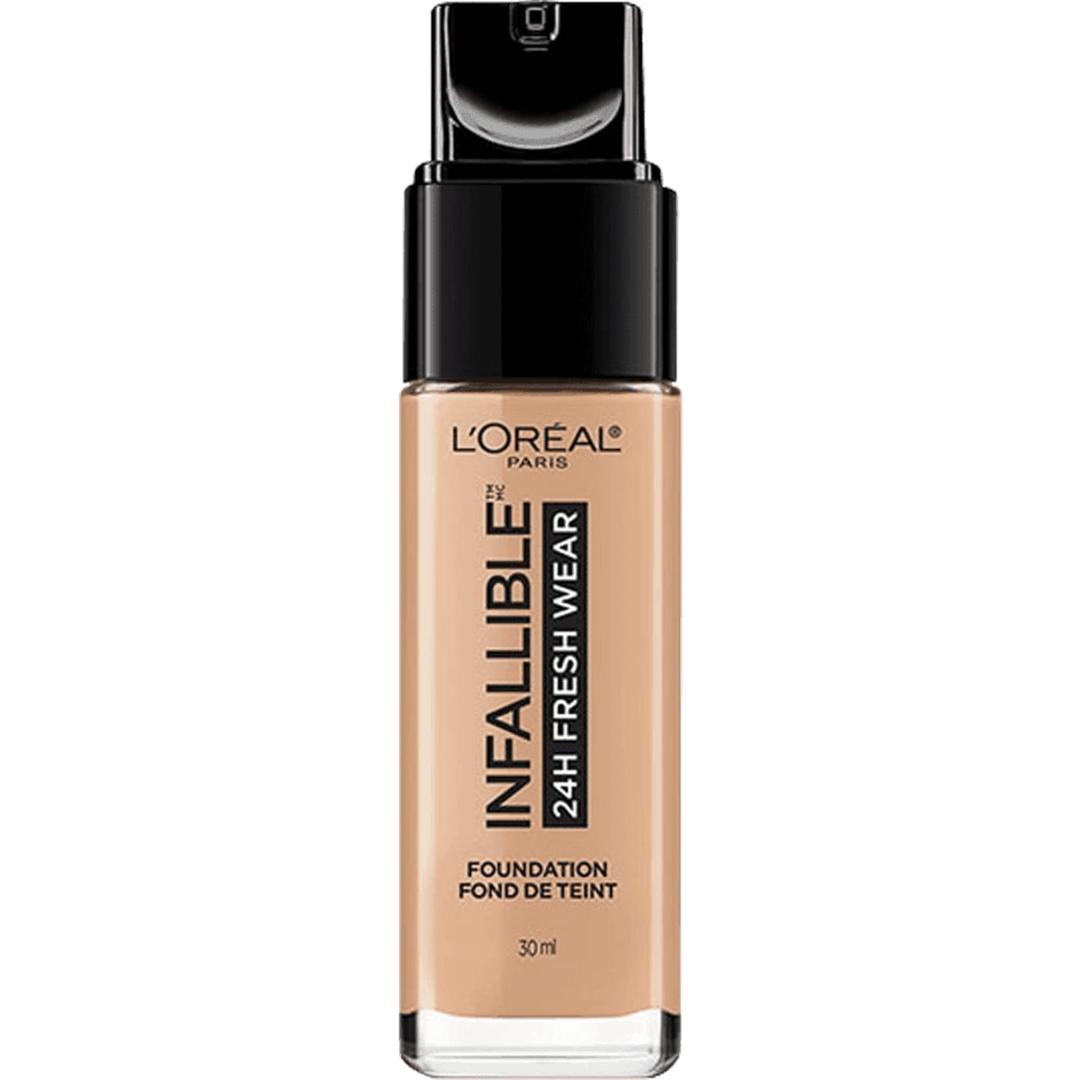 L'Oreal ParisMakeup Infallible Up to 32 Hour Fresh Wear Lightweight Foundation, 465 Sand, 1 Fl Oz, Packaging May Vary