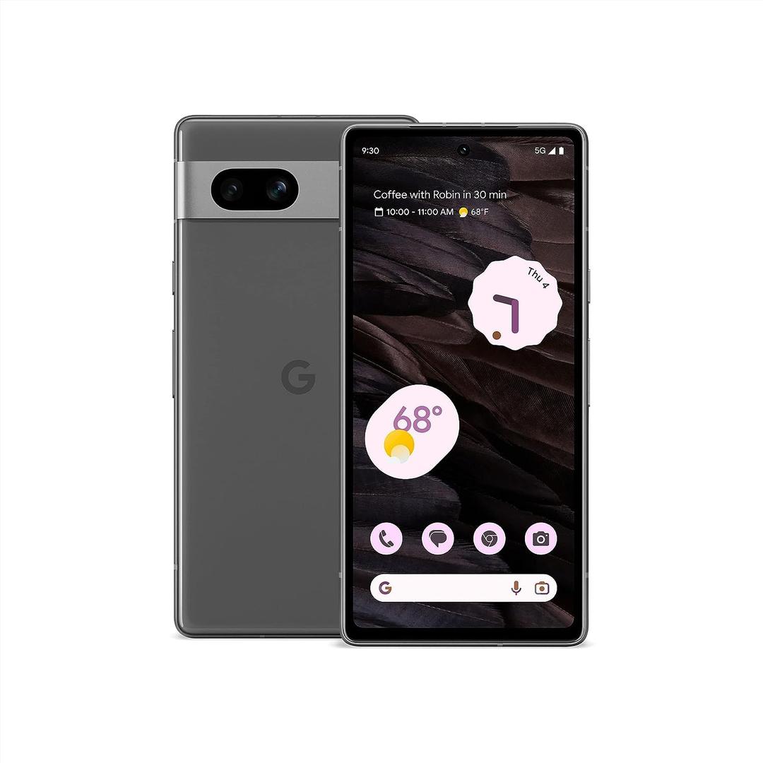 GooglePixel 7a - Unlocked Android Cell Phone - Smartphone with Wide Angle Lens and 24-Hour Battery - 128 GB – Charcoal