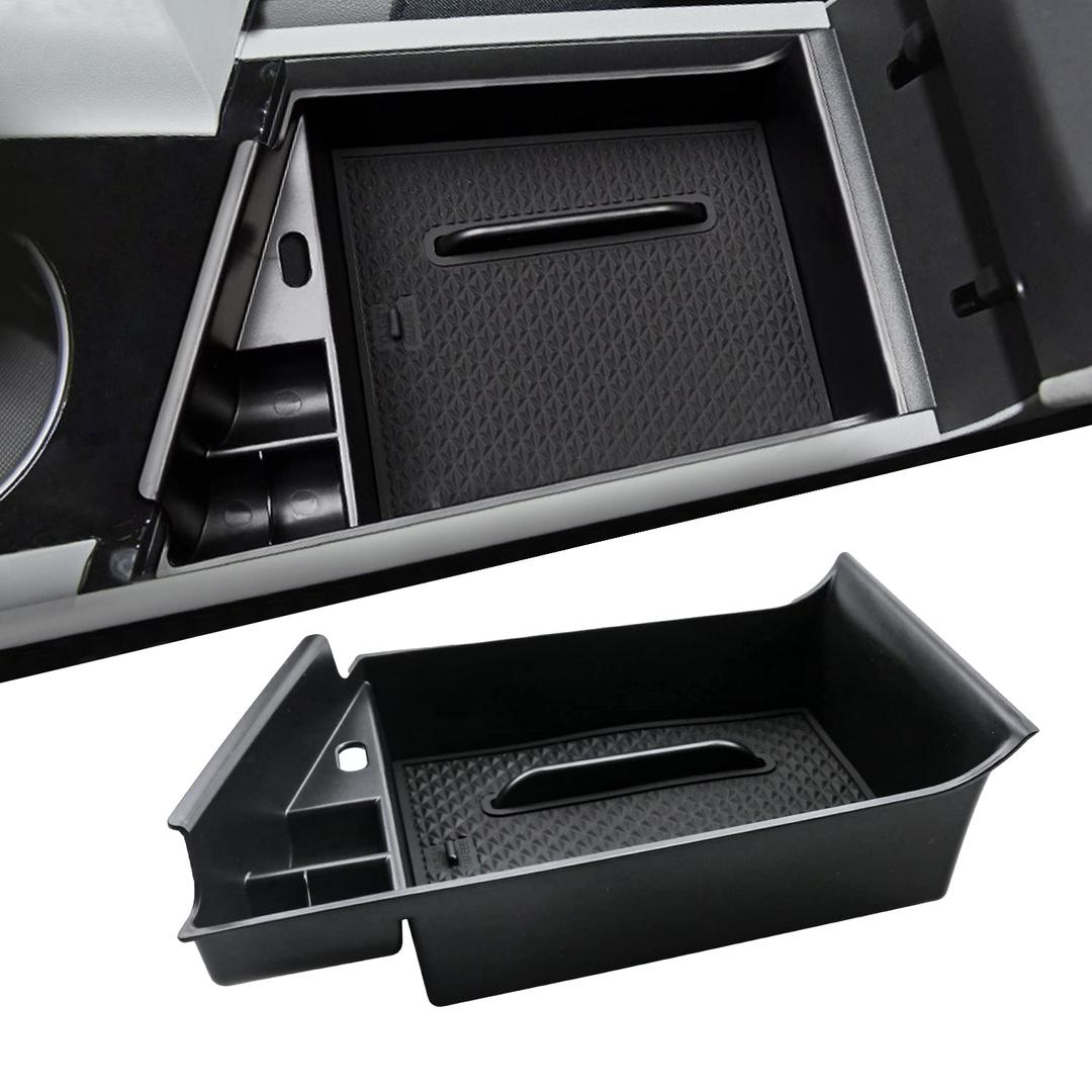 LFOTPP 2023 H*yundai Elantra Limited Hybrid Car Center Console Organizer for 2021 2022 2023 2024 H*yundai Elantra SEL CN7 Tray Accessories Box Holder Secondary Storage Box [Auto Electric E Park Only]