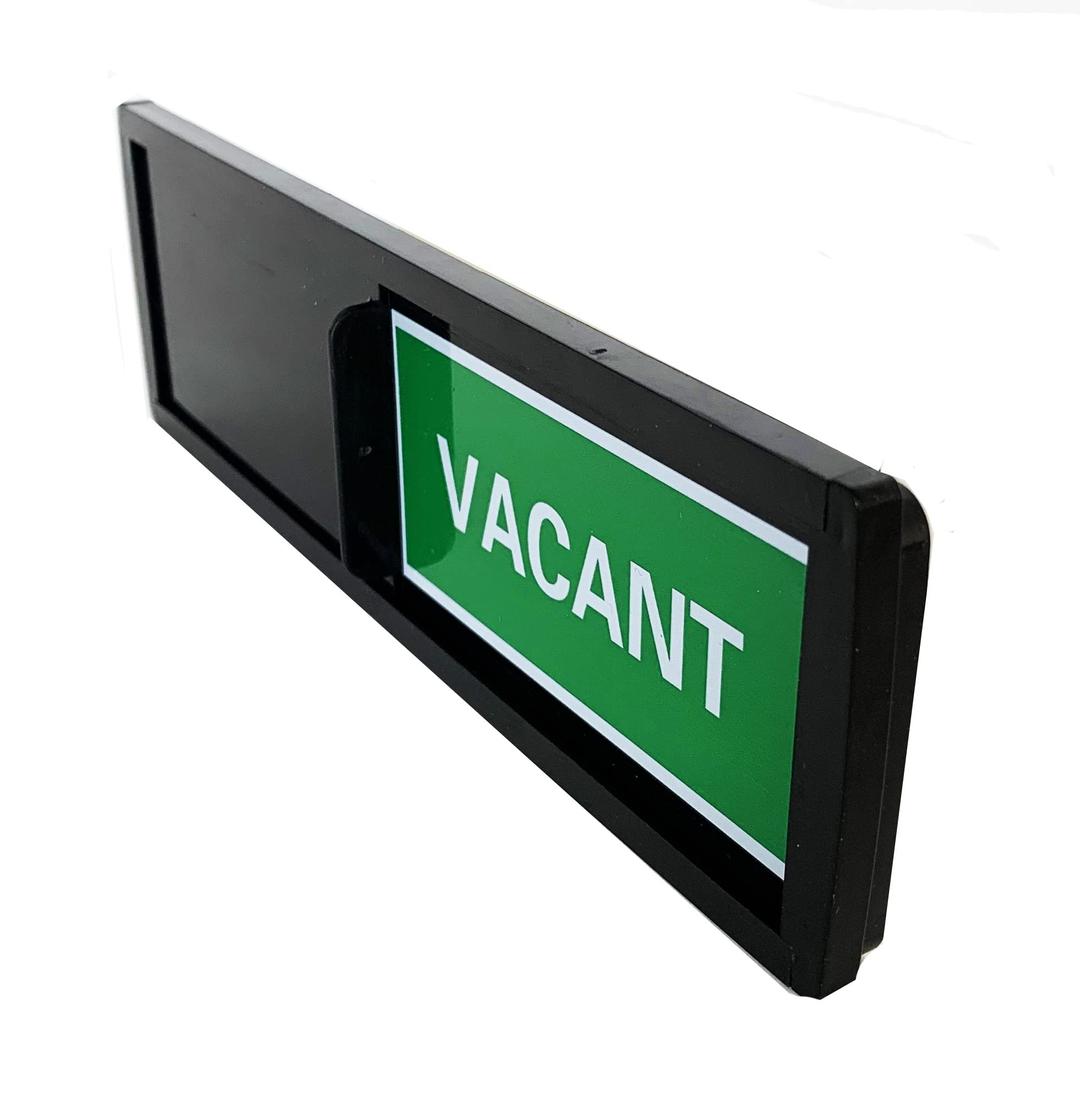 Occupied/Vacant Sign With Unique Mounting for Restrooms at Offices, Retail, Commercial (Do Not Disturb Sign, Restroom Sign, Office Sign, Conference Sign, Vacant Sign, Occupied Sign)