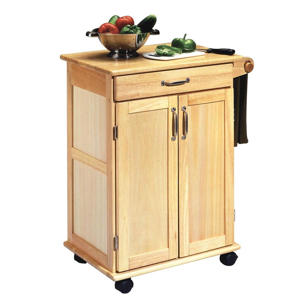 homestylesGeneral Line Mobile Kitchen Cart, FURNITURE, Natural