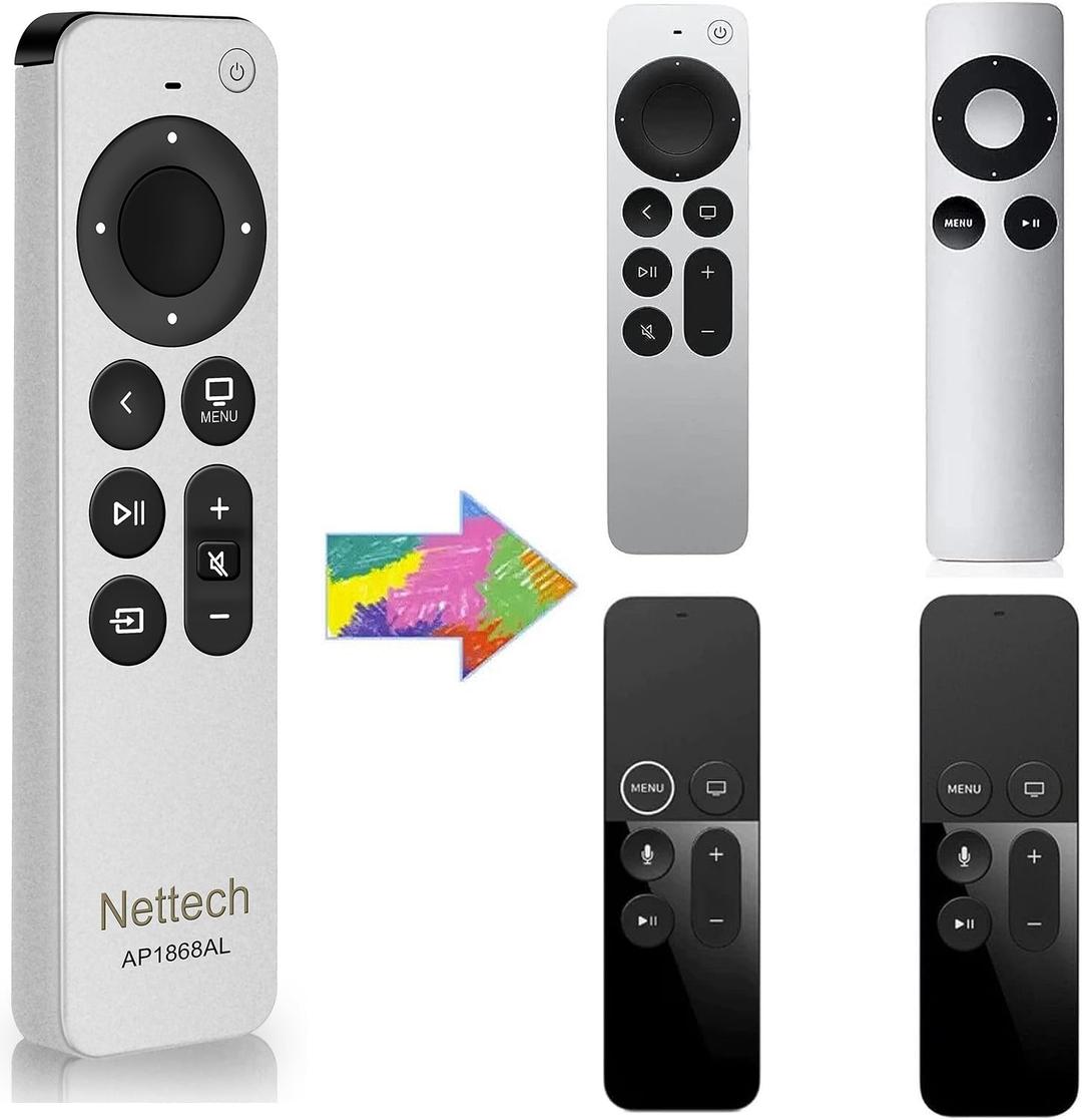 New Universal Replacement Remote Fit for Apple TV 4K/ Gen 1 2 3 4/ HD A2169 A1842 A1625 A1427 A1469 A1378 A1218 with TV Control Function