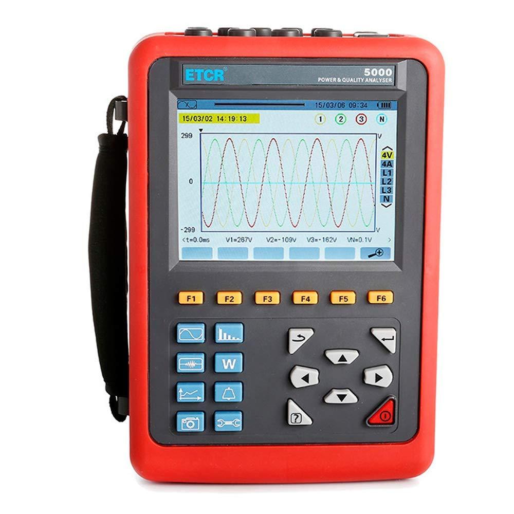 Power Quality Analyzer Meter and Energy Analyzer ETCR5000 4 PCS ETCR300F Flexible Coil Current Sensor