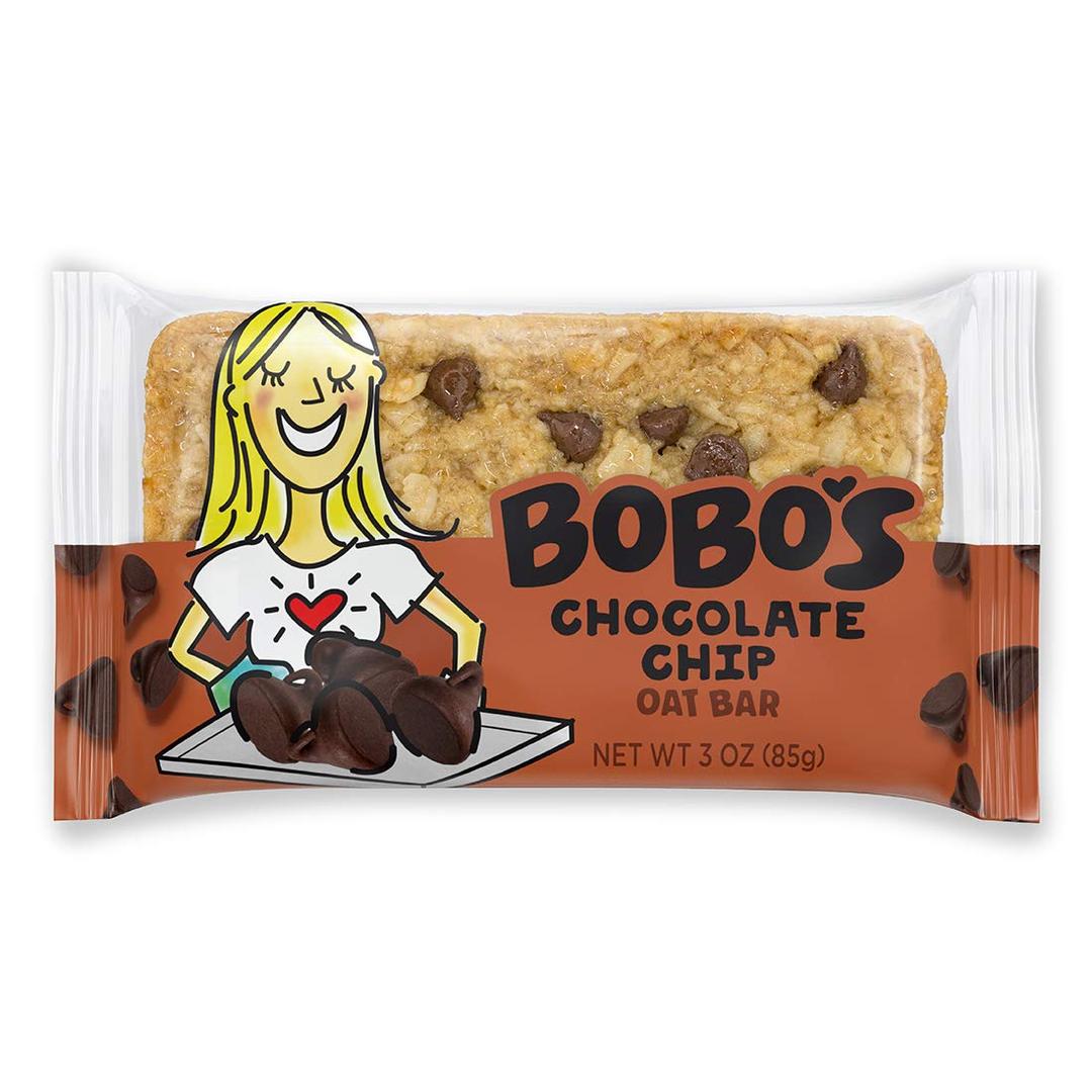 Bobo's Oat Bars, Chocolate Chip, 3 oz Bar (12 Pack), Gluten Free Whole Grain Snack and Breakfast Bar