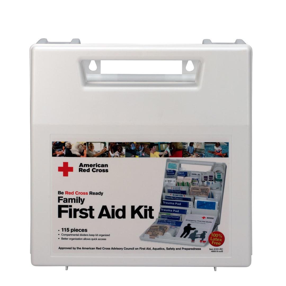 First Aid Only9161-RC American Red Cross Deluxe Family First Emergency First Aid Kit for Home and Travel, 115 Pieces