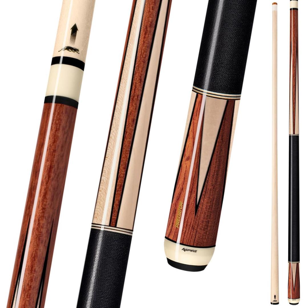 PREDATOR Aspire 7 Low-Deflection Billiard Pool Cue Stick Featuring ONE Shaft Technology to Improve Accuracy, 2-Piece 58-inch (Aspire 7)