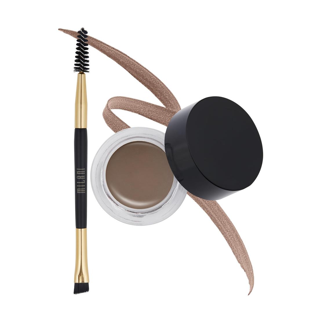 MilaniStay Put Brow Color - Brunette (0.09 Ounce) Vegan, Cruelty-Free Eyebrow Color that Fills and Shapes Brows