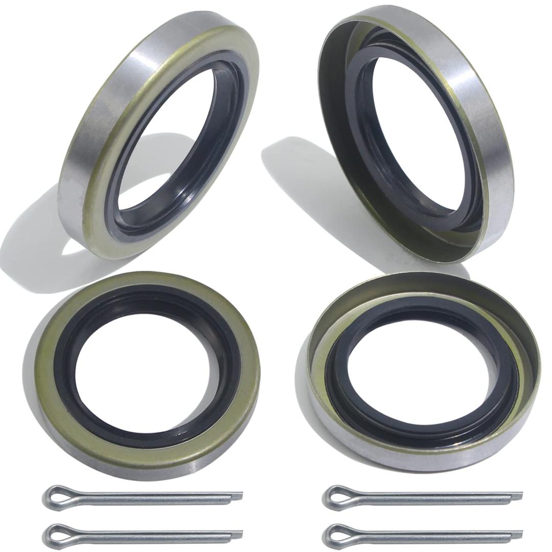 4pack ID 1.719" x OD 2.565" Trailer Axle Hub Wheel Grease Seal with Pin for 3500lb Spindles #84 RV Axle Dexter Replace 171255TB 10-19