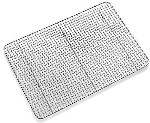 BellemainCooling Baking Rack, Chef Quality 12 inch x 17 inch Tight-Grid Design, Oven Safe, Fits Half Sheet Cookie Pan, Silver