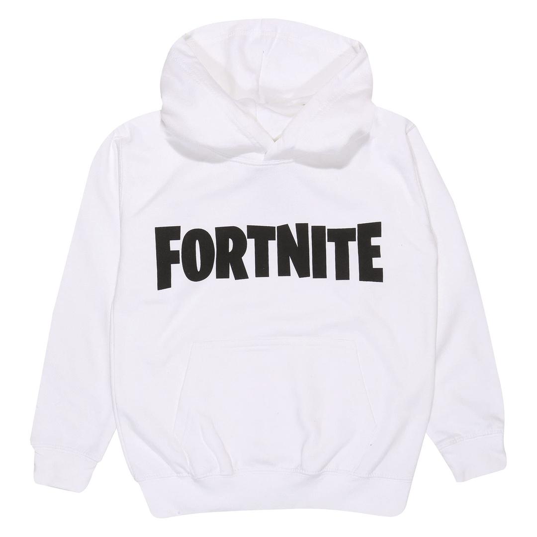 Popgear Boy's Fortnite Text Logo Pullover Hoodie Fashion