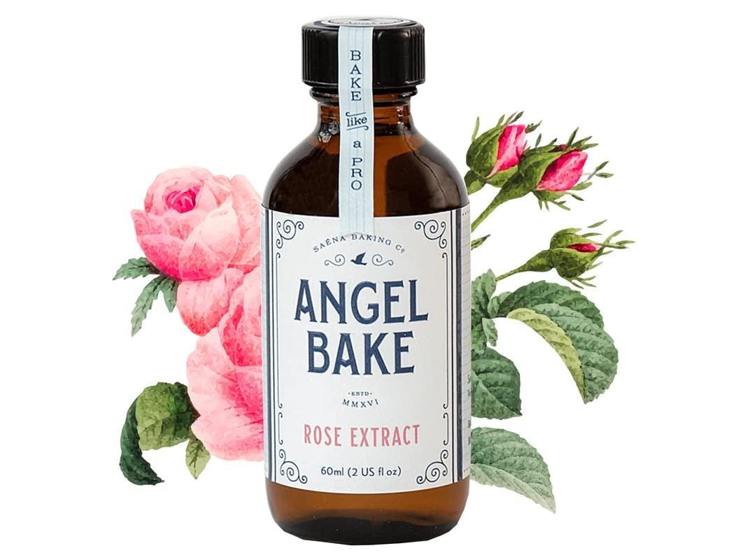 Pure Bulgarian Rose Extract for Baking and Mixology. Culinary Grade. Keto Friendly, Vegan, Gluten Free. (Rose, 2 Oz)