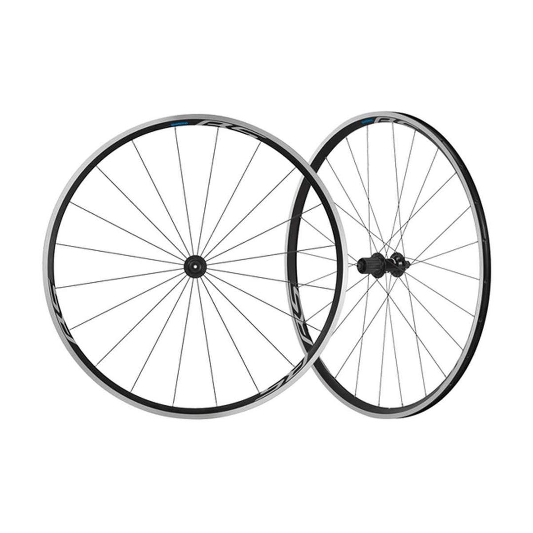 SHIMANOWH-RS100 WHEELSET QR 168MM CLINCHER BLACK W/RIM TAP