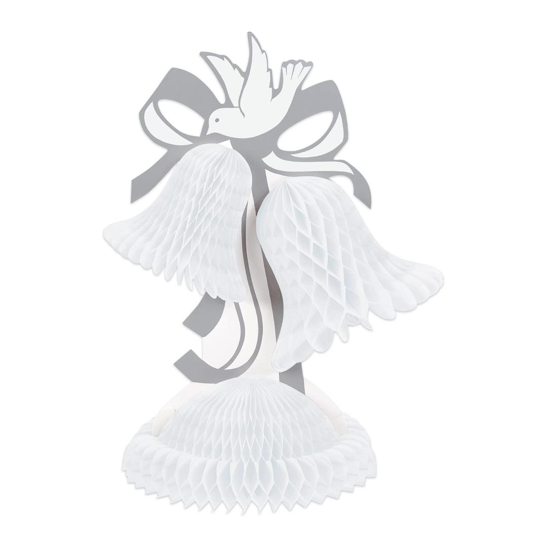 White Tissue Bell Centerpiece