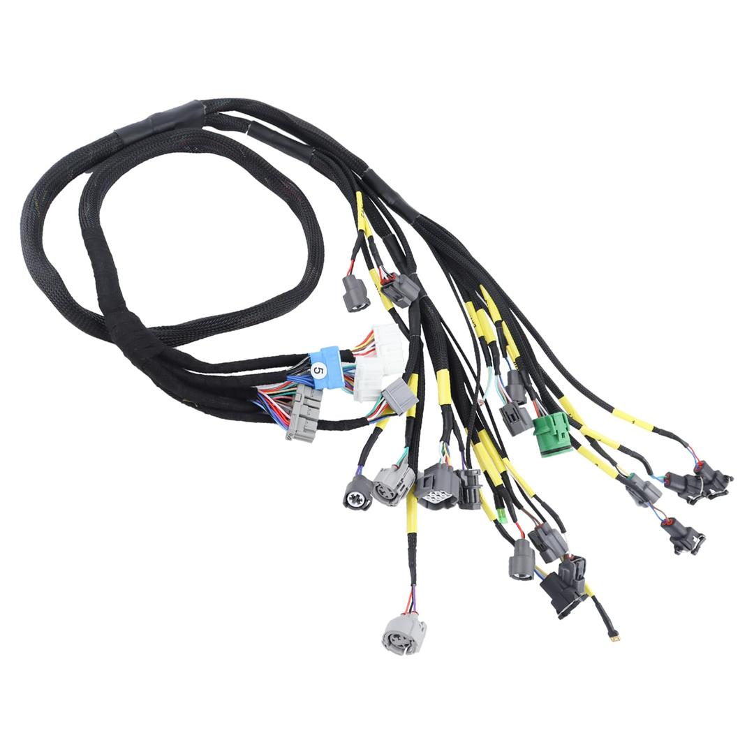 Engine Wiring Harness Compatible with Honda Civic Integra B16 B18 D16 OBD1 Budget D & B-Series Tucked CNCH-OBD1-1