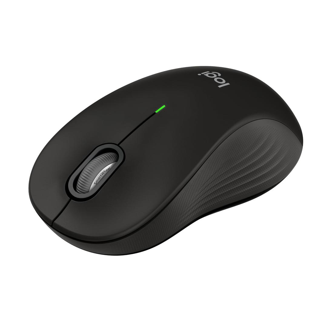 Logitech Signature M550 L Full Size Wireless Mouse - for Large Sized Hands, 2-Year Battery, Silent Clicks, Bluetooth, Multi-Device Compatibility - Black