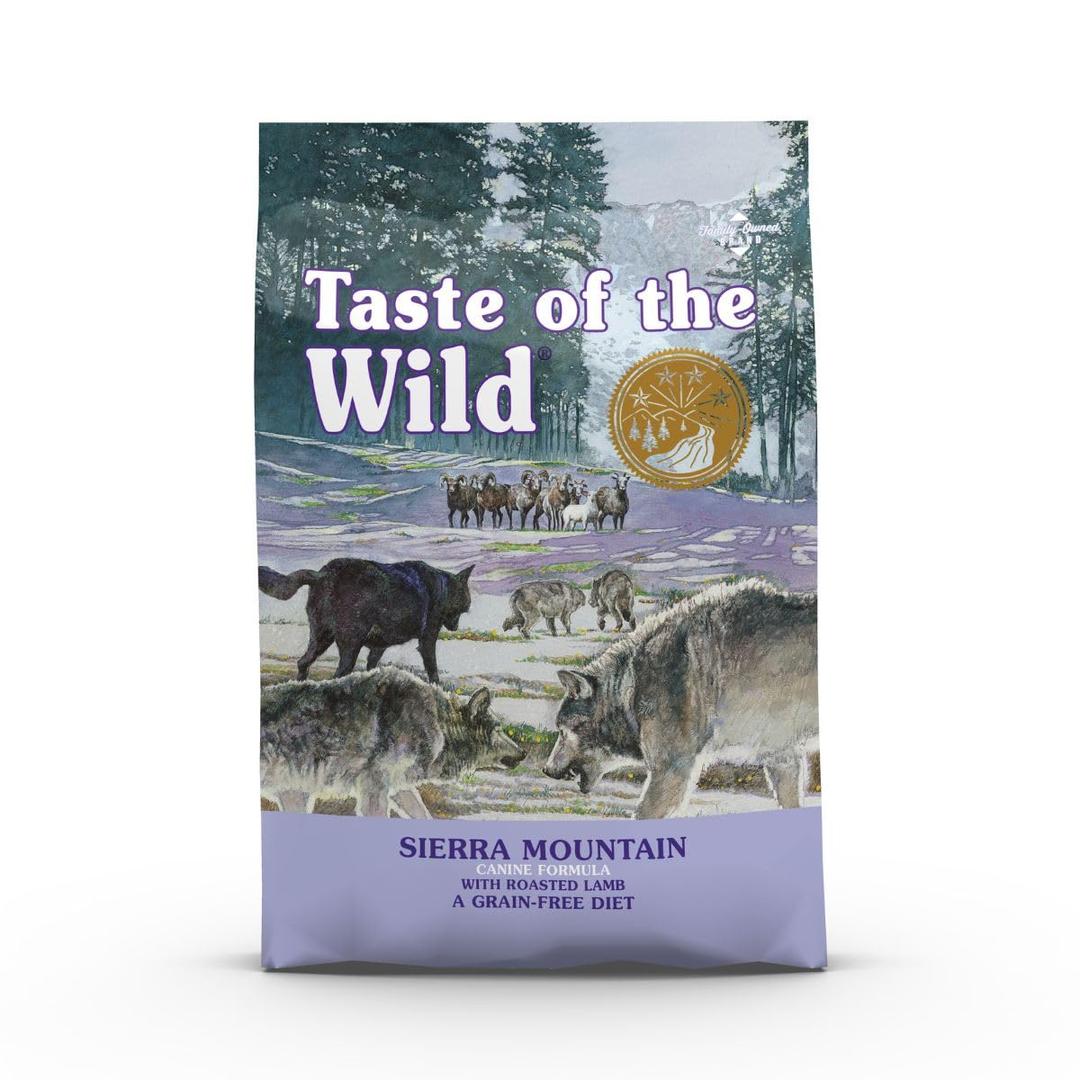 Taste of the Wild Grain Free Premium High Protein Dry Dog Food Sierra Mountain With Roasted Lamb - 2 KG