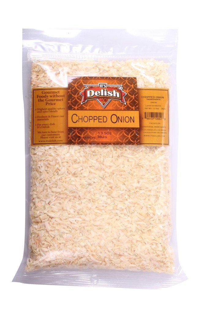 Gourmet Dried Chopped Onion by It’s Delish, 5 LBS Bulk - Premium, No Preservatives, All Natural Dehydrated Onions Flakes, Certified Kosher