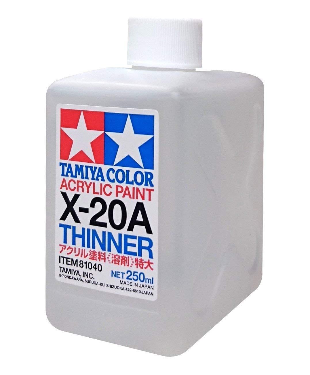 Tamiya 81040 X-20Ael Acrylic Solvent 250Ml - 250ml / 8.45 Fl.Oz