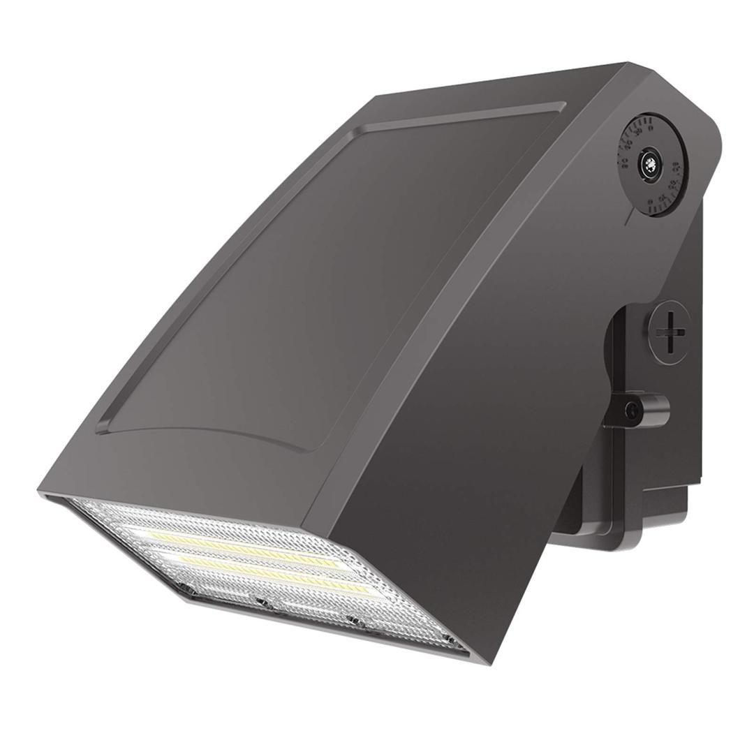 HYPERLITE LED Wall Pack Light 40W 5200lm, Full Cut-Off Adjustable ETL Approved Wall Pack for Buildings Loading Bay Entryways Parking Lot Patio, 175W Matel-Halide Replacement