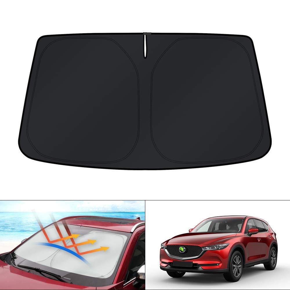 KUST Windshield Sunshade for Mazda CX-5 2017-2024 2025 CX5 Accessories Window Shade Sun Visor Protector Blocks UV Rays Keep Your Car Cooler