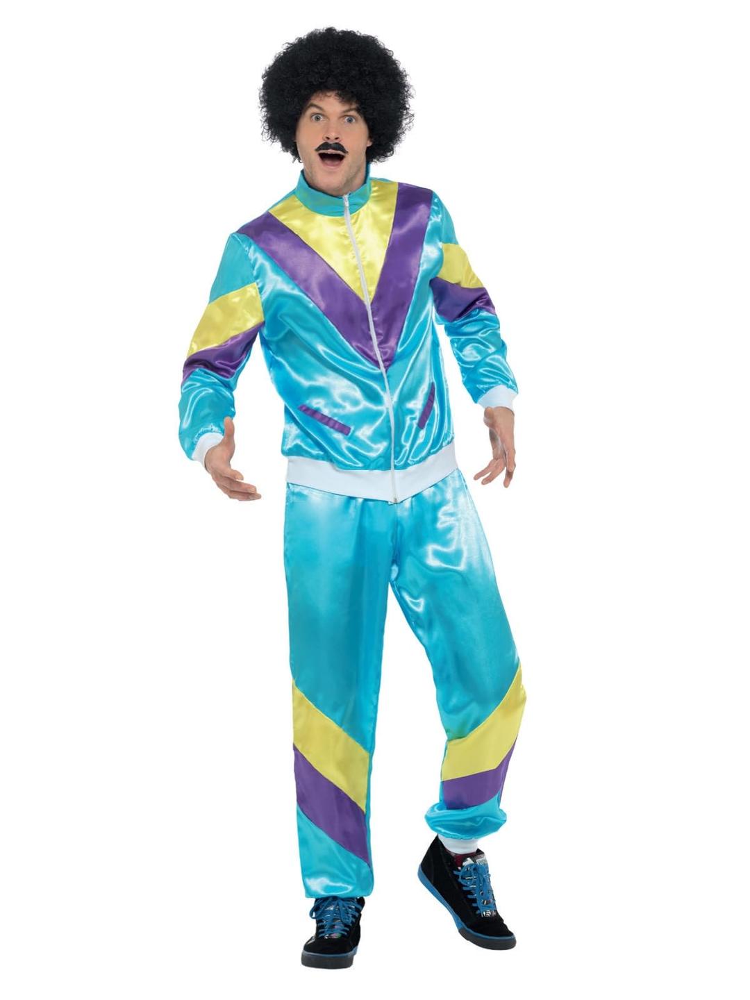 Smiffysmens 80s Height of Fashion Shell Suit Costume