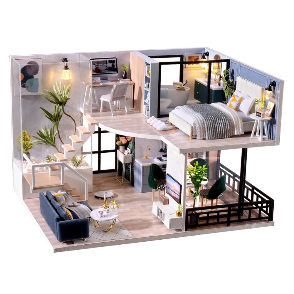 Miniature House Kit, Doll House Kit, Miniature Kit, DIY Mini House for Adult