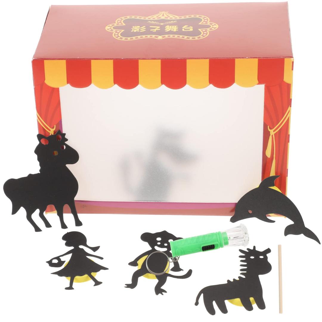 Toyvian 1 Set DIY Puppet Show for Women Shadow Puppetry Performance Prop Puppets Kit Puppets for Silhouette Puppets Paper Puppet Puppet Theatre for Kids