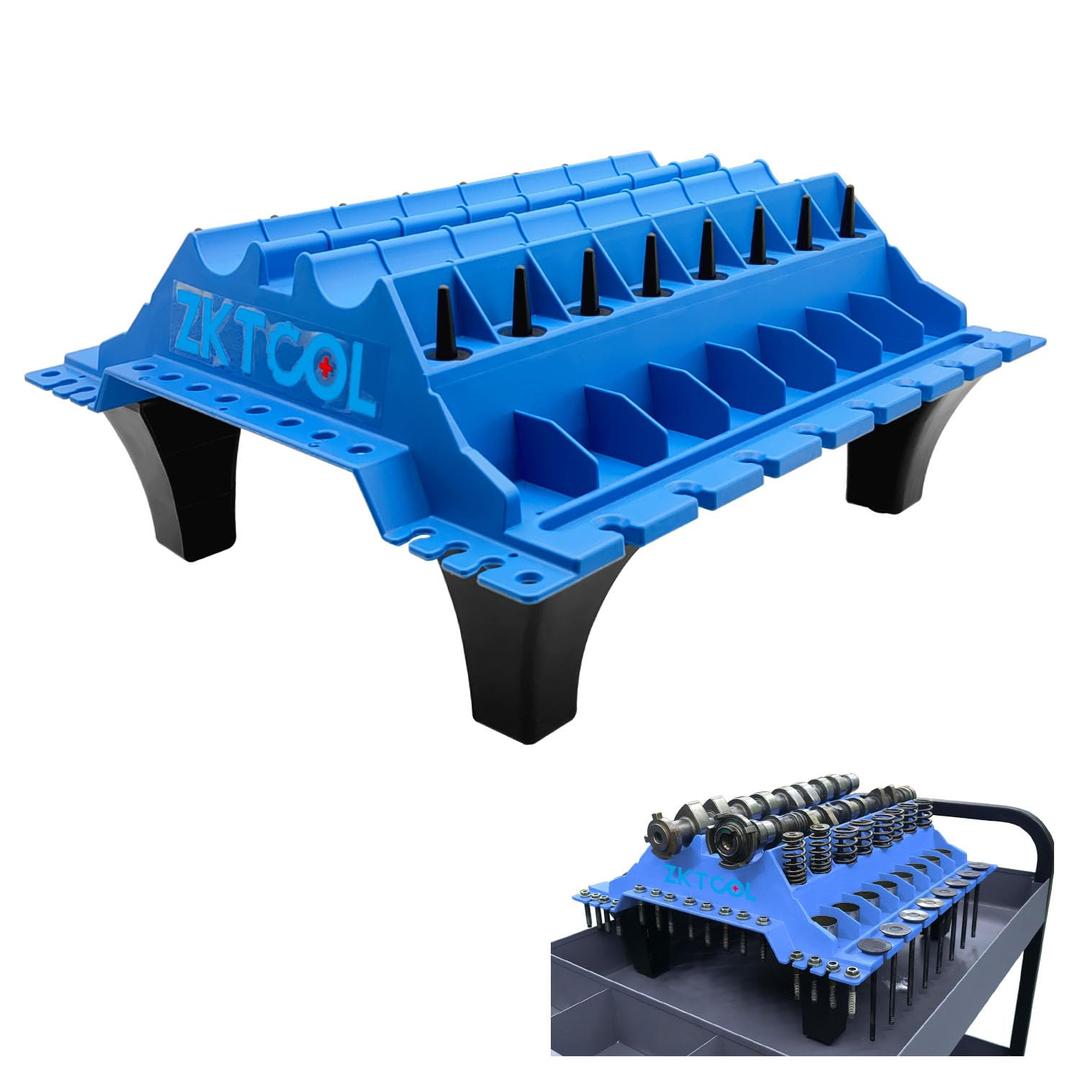 ZKTOOL Engine Cylinder Head Component Organizer Valves Standing Tool,Cylinder Head Component Organiser.