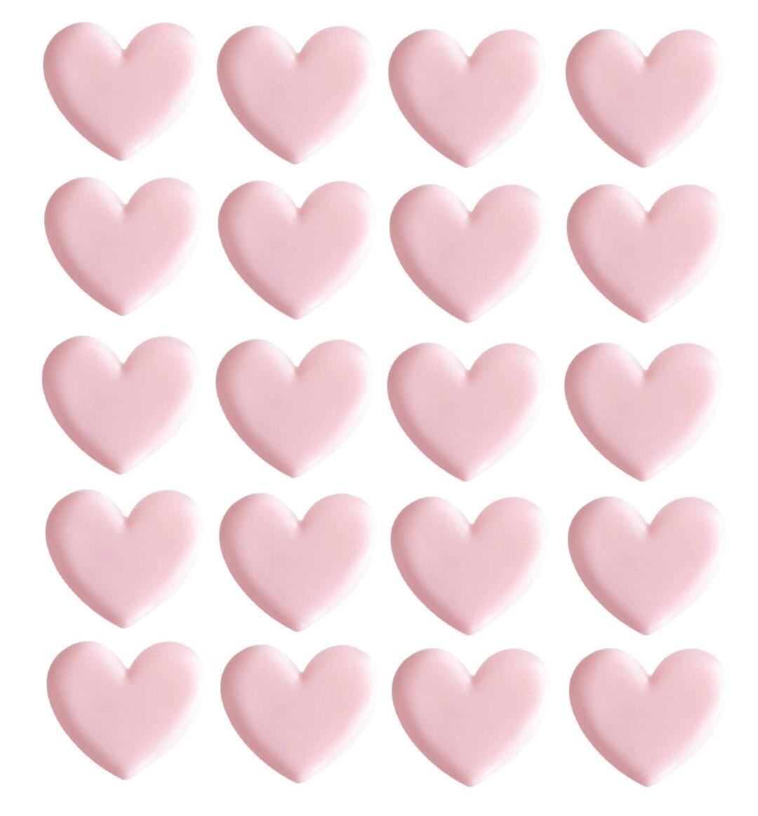 Chris.W Cute Heart Shaped Binder Clips, Mini Decorative Paper Clips, 1.4 x 0.82 inches, Pack of 20(Pink)