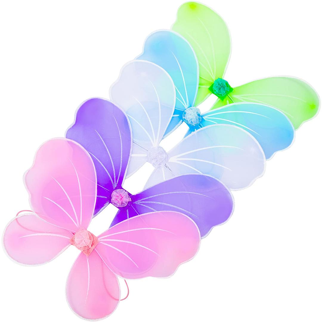 JeowoqaoGirls Wings Fairy Wings, Kids Butterfly Wings Little Girls Wings Costume for Birthday Party Halloween Dress up