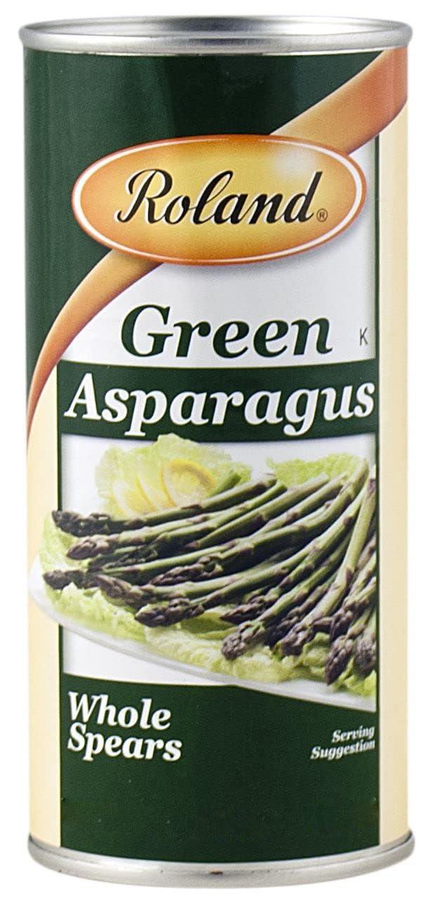 Roland Foods Whole Green Asparagus Spears, Specialty Imported Food, 14.1 Ounce Can, Pack of 1