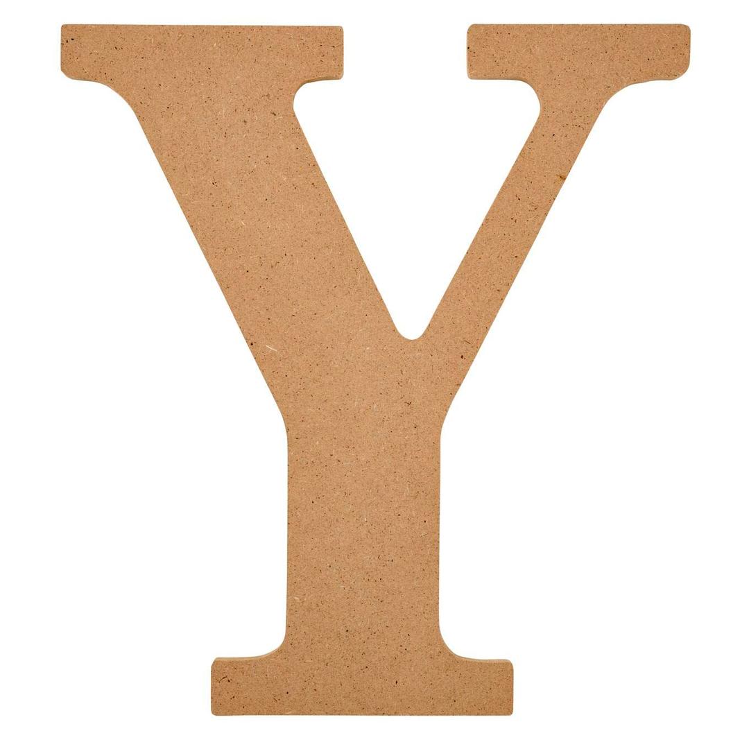 Plaid Wood Unfinished Letter, 8" Wooden Surface Perfect for DIY Arts and Crafts Projects, 63604, 8 inch