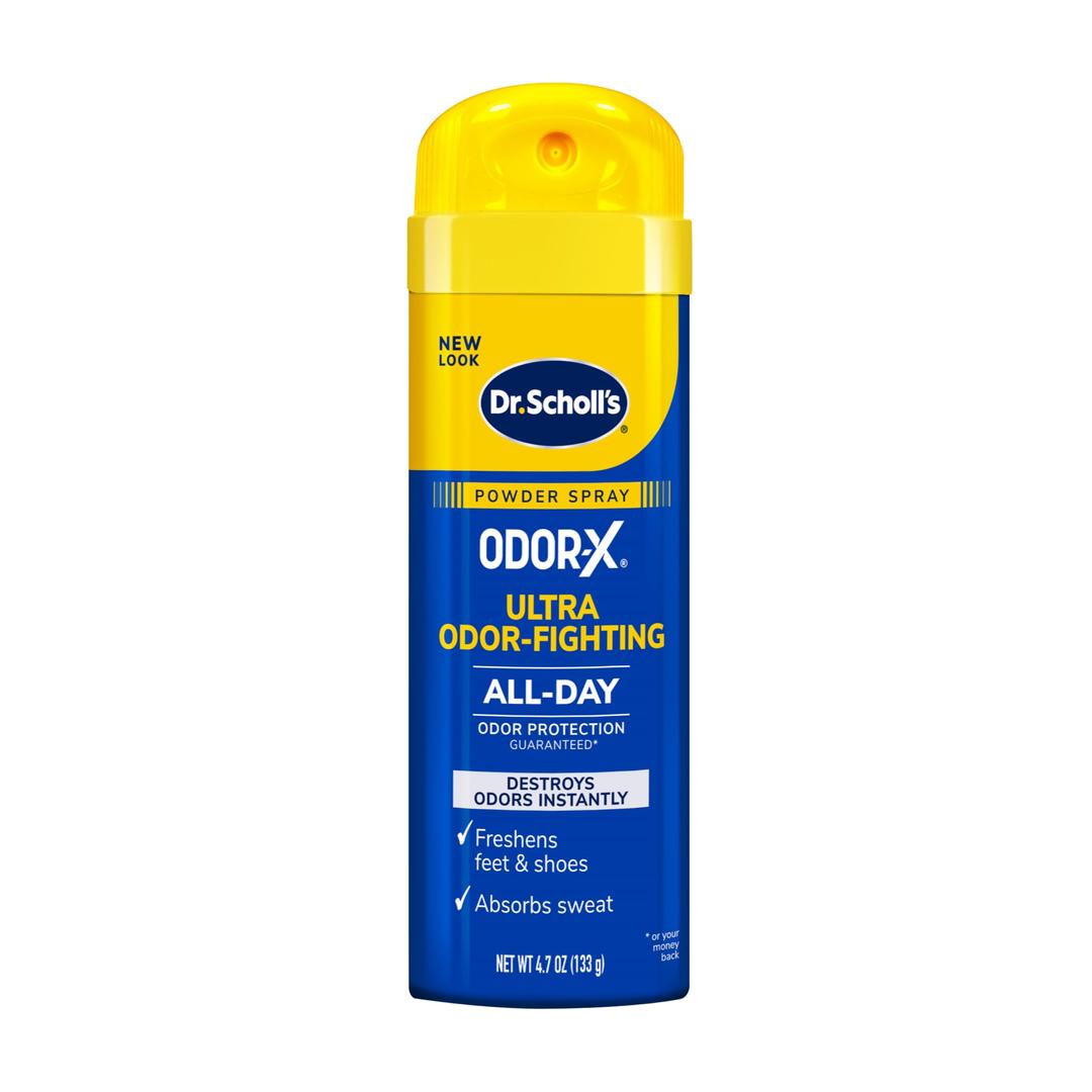 Dr. Scholl'sDr. Scholl's ODOR-X ULTRA ODOR-FIGHTING POWDER SPRAY, 4.7 oz // Destroys Odors Instantly - All-Day Odor Protection - Freshens Feet & Shoes