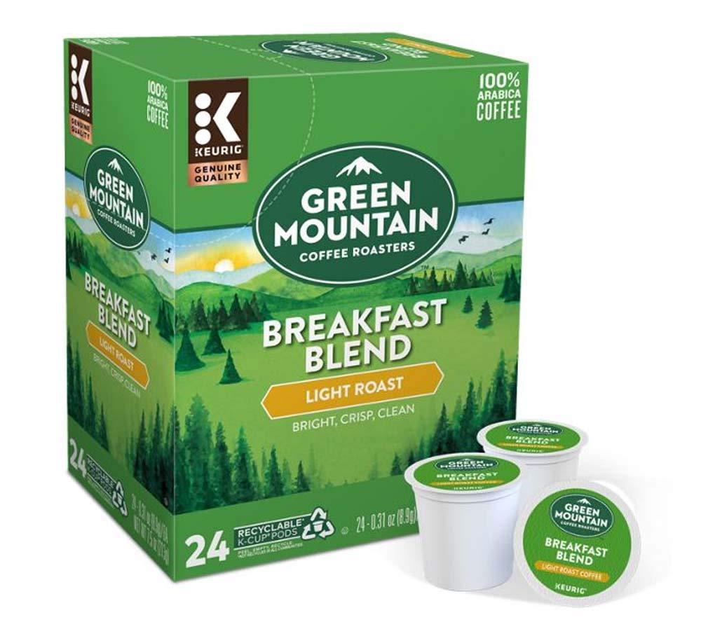 Green Mountain Coffee RoastersKeurig Breakfast Blend, Light Roast 24 Single Serve K-Cup Pods