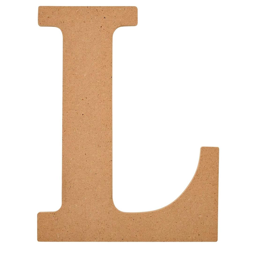 Plaid Wood Unfinished Letter, 8" Wooden Surface Perfect for DIY Arts and Crafts Projects, 63591, 8 inch